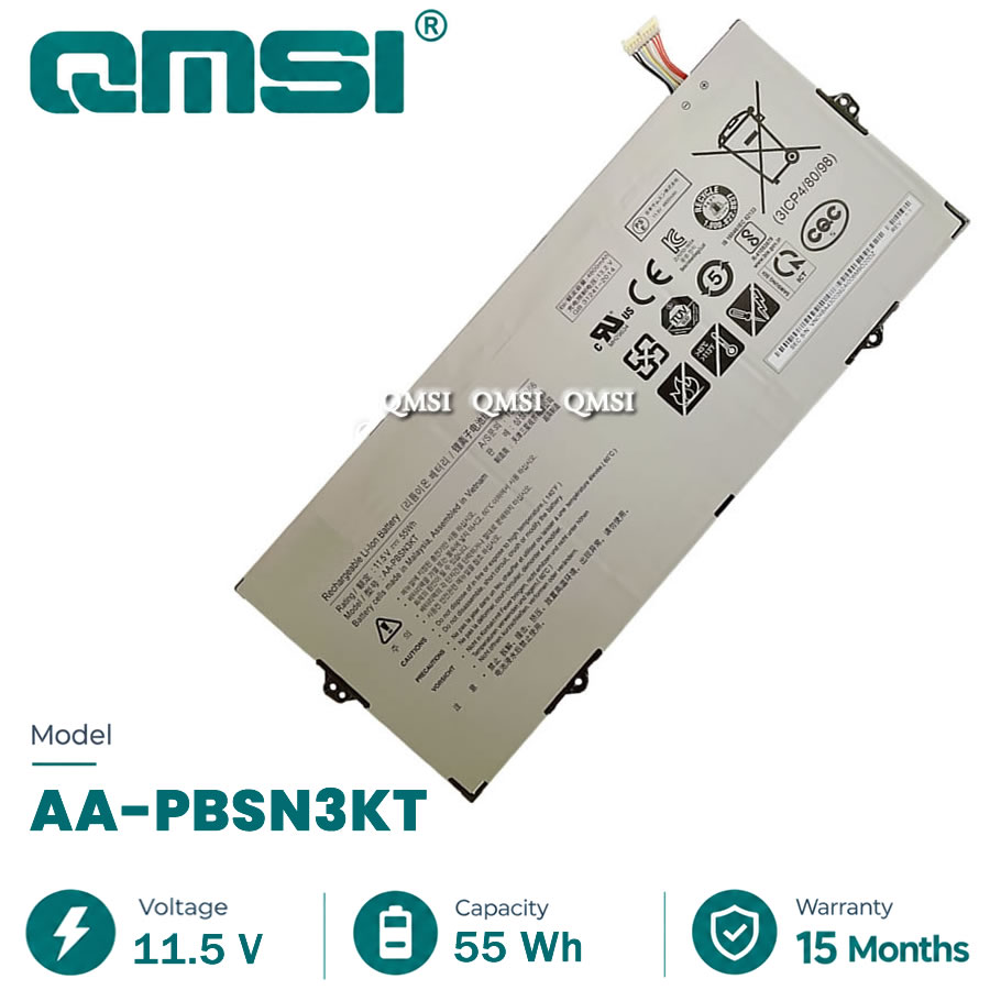 QMSI 11.5V 55WH 4780mAh Model AA-PBSN3KT battery For Samsung 750XBE 730XBV 930MBE 730XBE laptop