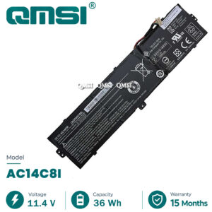 QMSI 11.4V 3090mAh 36wh Model AC14C8I AC14C8i Battery For Acer Aspire Switch 12 SW5-271 3ICP5 / 57/80 KT.0030G 007 laptop