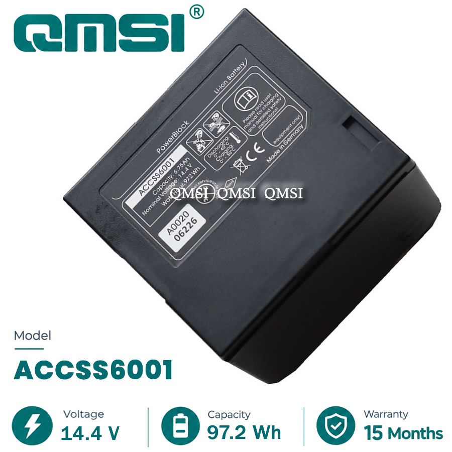 QMSI 14.4V 97.2WH 6750mAh Model ACCSS6001 battery For FOCUS 3D X130/330 S120 or Trimble TX5 Three-dimensional laser scanner