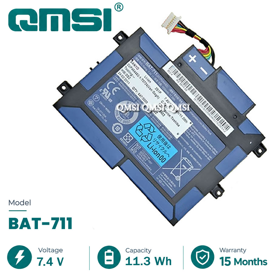 QMSI 7.4V 11.3Wh 1530mAh Model BAT-711 battery For Acer Iconia Tab 8: A100 A101 BT00203005 BT.00203.005 Tablet