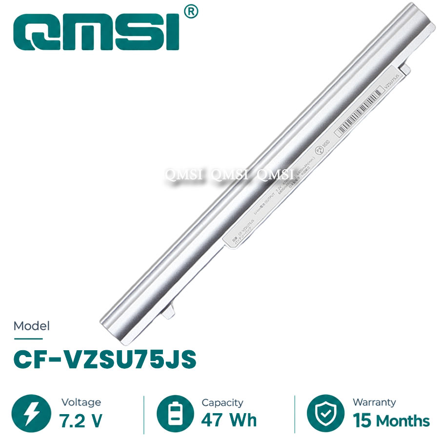 QMSI 7.2V 47/98Wh 6800/12800mAh Model CF-VZSU75JS CF-VZSU76JS battery For Panasonic CF-NX1 CF-NX2 CF-SX1 CF-SX2 military laptop
