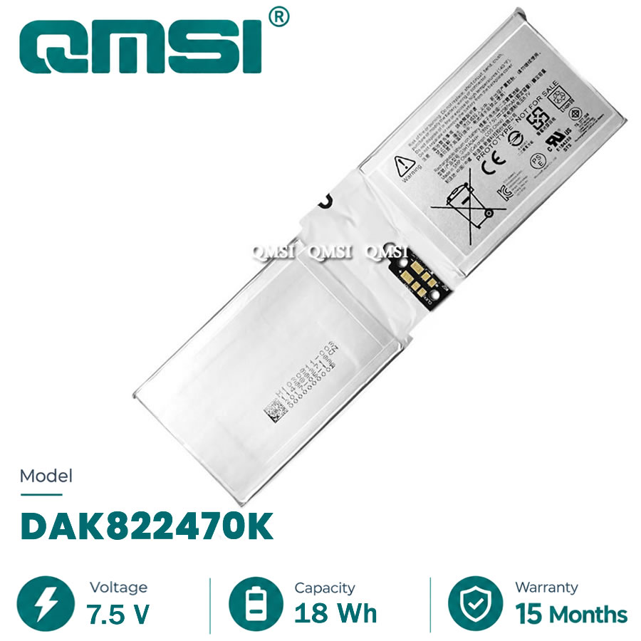 QMSI 7.5V 18WH 2387mAh Model G3HTA020H DAK822470K G3HTA044H Battery For Microsoft Surface Book 1/2 1703 1704 1705 CR7 Tablet