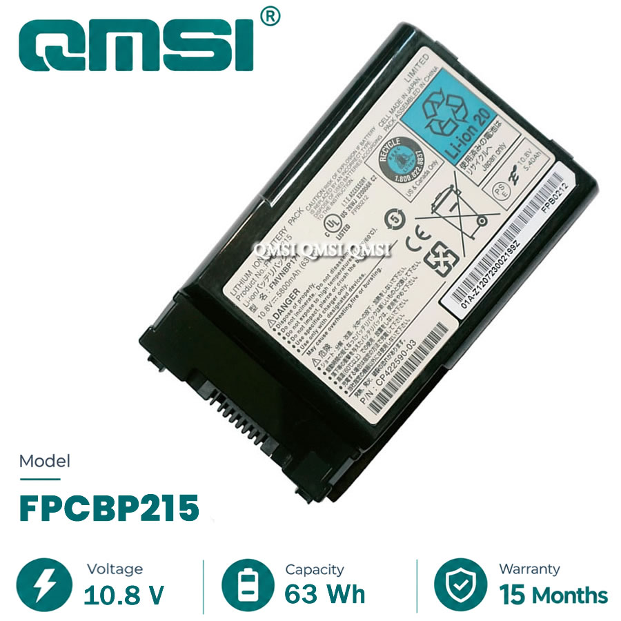 QMSI 10.8V 63Wh 5800mAh Model FPCBP200 FMVNBP179 FMVNBP171 FPCBP215 battery For Fujitsu T1010 TH700 T730 T731 T900 laptop