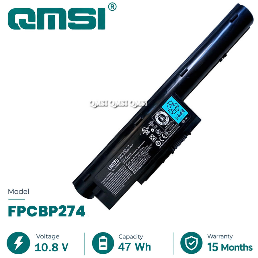 QMSI 10.8 V 48WH 4400mAh Model FPCBP274 FMVNBP195 battery For Fujitsu LH531 B5331 SH531 BH531lb CP516151-01 laptop