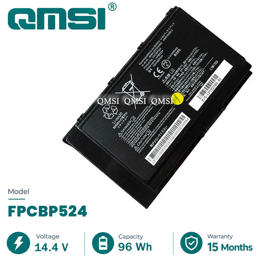 QMSI 14.4V 96WH 6700mAh Model FMVNBP243 FPCBP524 FPB0334 battery For Fujitsu Celsius H980C CP722160-01 laptop