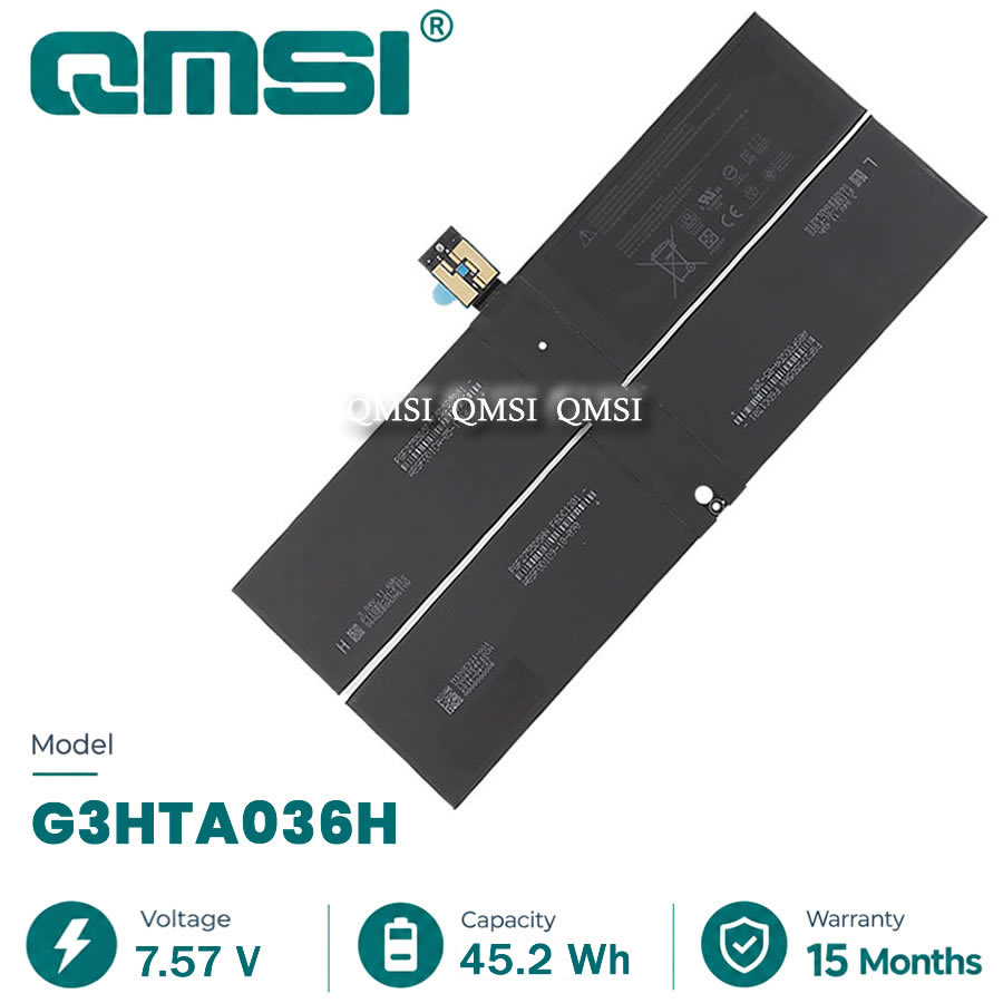 QMSI 7.57V 45.2wh 5970mAh Model G3HTA036H DYNK01 battery Suitable For  Microsoft surface 1769 1782 tablet