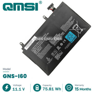 QMSI 11.1V 75.81Wh 6830mAh Model GNS-I60 Battery For GIGABYTE 961TAO10FA P35K P37X P57X 31CP6/55/85-2 GNS-I60 Laptop
