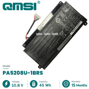 QMSI 10.8V 45Wh 3860mAh Model PA5208U-1BRS Battery For Toshiba Satellite E45W P55W Chromebook CB30-3121 CB35-3330 laptop
