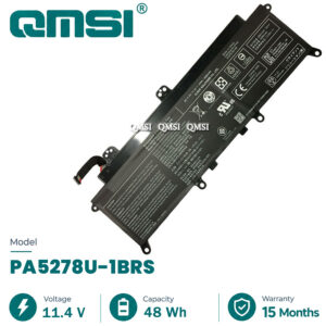 QMSI 11.4V 48WH 4080mAh Model PA5278U-1BRS PA5278U Battery For Toshiba Portege X30-D X30-D-123 X30-D-11U X40-D Notebook