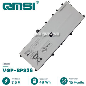 QMSI 7.5V 48Wh 6320mAh Model VGP-BPS36 Battery For Sony Vaio Duo 13 Convertible Touch 13.3" SVD13211CG/A14W/1M2EW Laptop