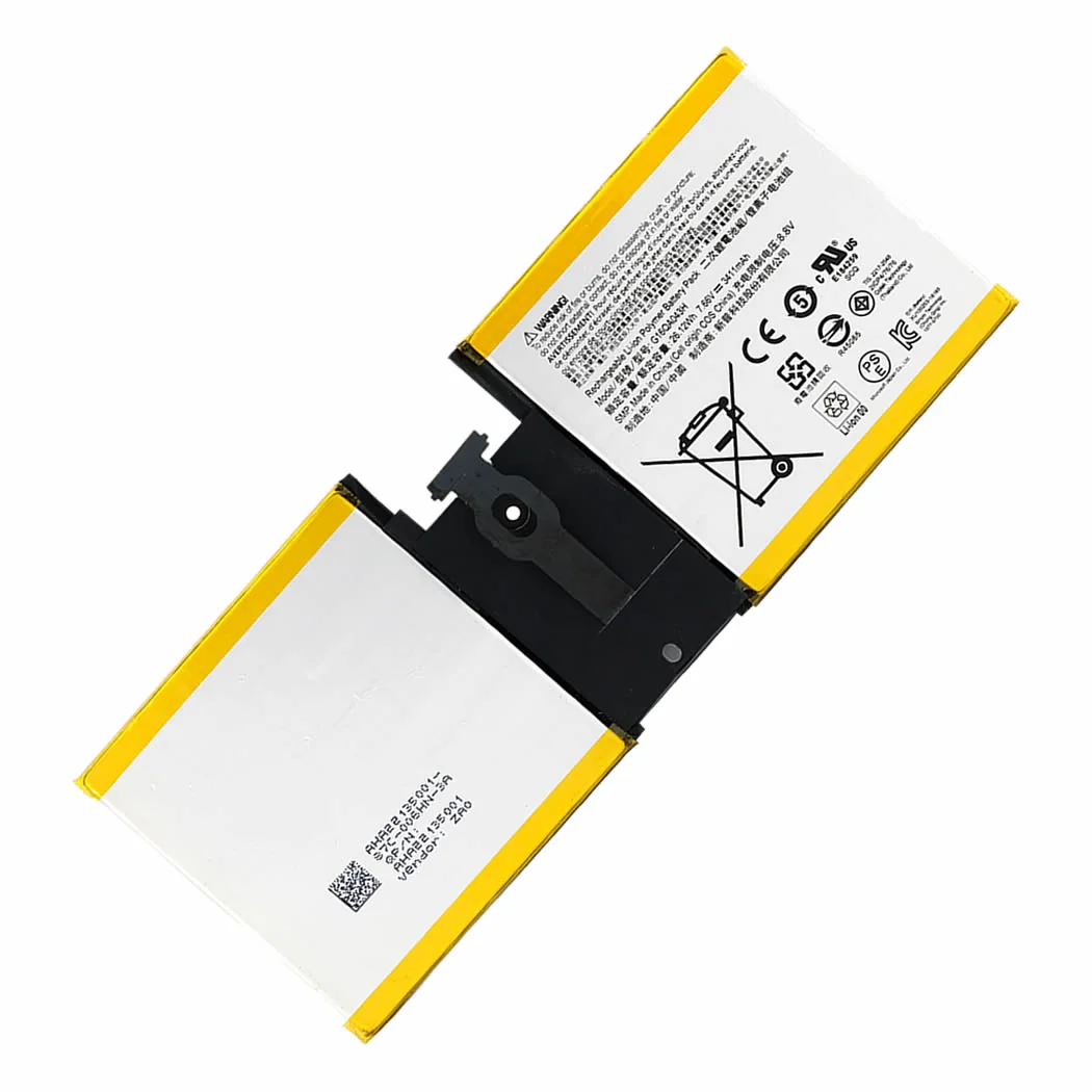 Microsoft G16QA043H replacement battery on a white background
