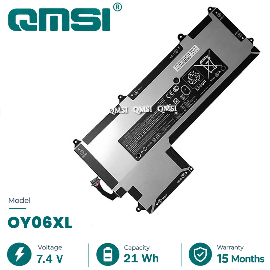 QMSI 7.4V 21Wh 2730mAh Model OY06XL 0Y06XL HSTNN-DB6A Battery For HP Elite x2 1011 G1 Ultrabook laptop