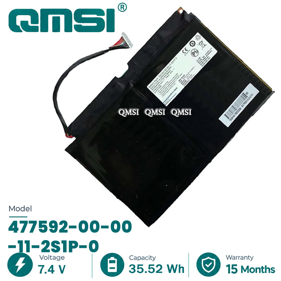 QMSI 7.4V 35.52Wh 4800mAh Model 477592-00-00-11-2S1P-0 Battery For Medion Akoya S4219 laptop