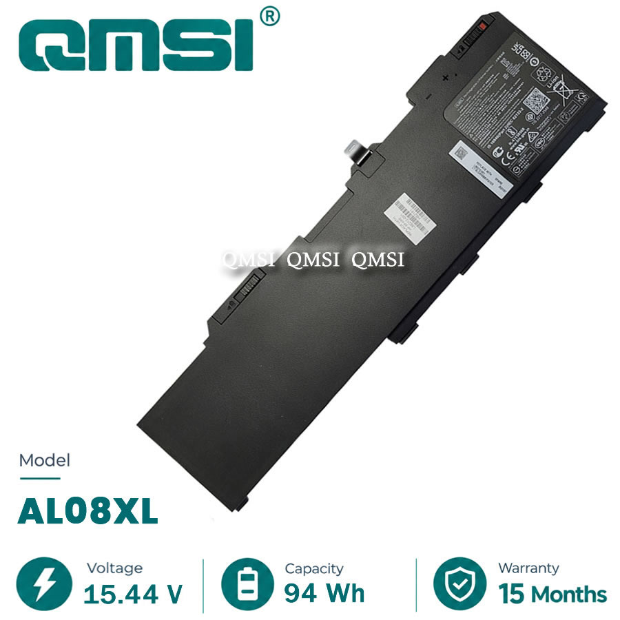 QMSI 15.44V 94Wh 5930mAh Model AL08XL HSTNN-OB1S Battery For HP ZBook Fury 15 G7 17 G7  series laptop