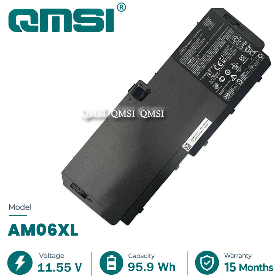 QMSI 11.55V 95.9WH 79.65mAh Model AM06XL HSTNN-IB8G battery For HP ZBook 17 G5  built-in laptop battery