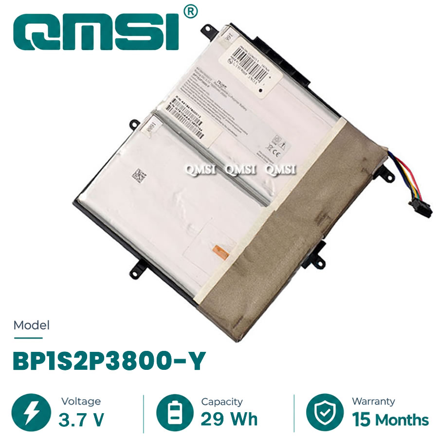 QMSI 3.7V 29Wh 7600mAh Model BP1S2P3800-Y BP1S2P3800-L Battery For Getac Z710 Military fully ruggedized Tablet