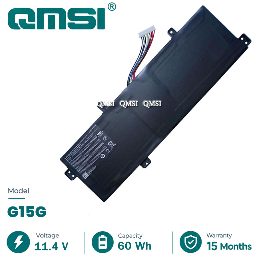 QMSI 11.4V 60Wh 5300mAh Model G15G battery For GIGABYTE SabrePro 15 Saber F117-Si3 F117-S6 F117-S11 series E-sports laptop