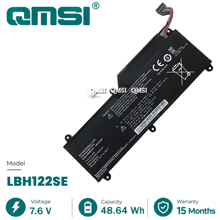 QMSI 7.6V 48.64wh 6400mAh Model LBH122SE Battery For LG U460 U460-G U460-K.AH50K AH5DK U460-M.AFB5L Tablet