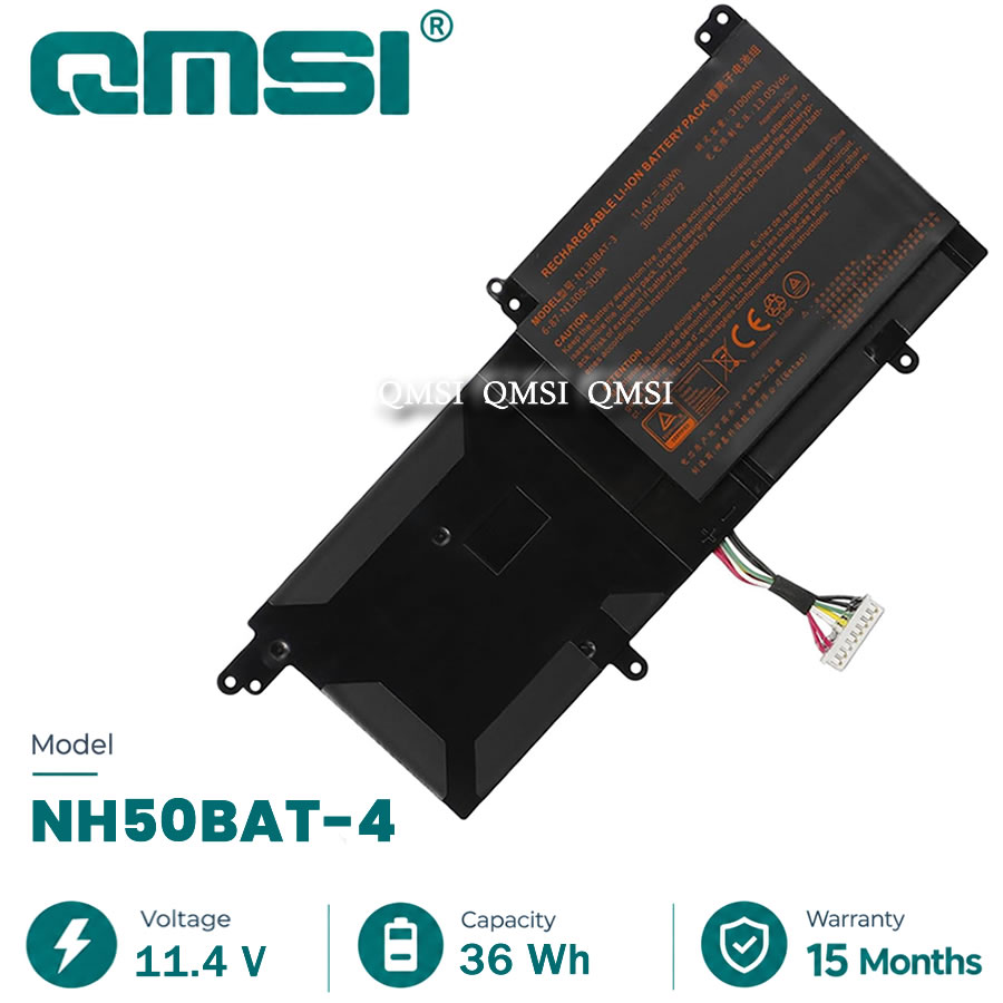QMSI 11.4V 36WH 3100mAh Model N130BAT-3 battery For smoking InfinityBook Pro13/14 lingyue S4 N130WU N131BU NP3130 laptop