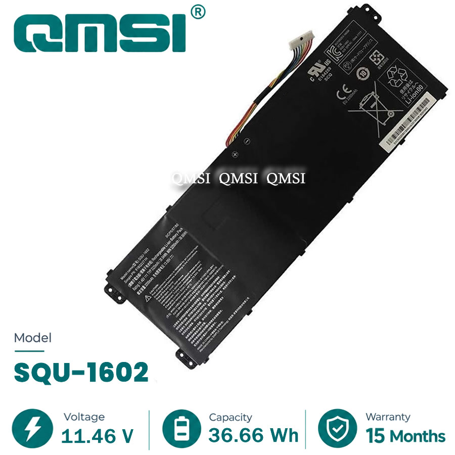 QMSI 11.46V 36.66wh 3200mAh Model SQU-1602 916Q2271H battery For Hasee X5-CP5D1 X5-CP5S1 X5-CP5E1 X5-CP7S1 X5-CP7D1 laptop